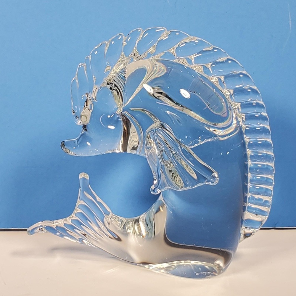 Vintage  Murano Fish Figurine Licio Zanetti Art Glass Signed 5 3/8"